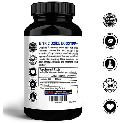 Nutrazee Premium L-Arginine Essential Amino Acid Veg Capsule