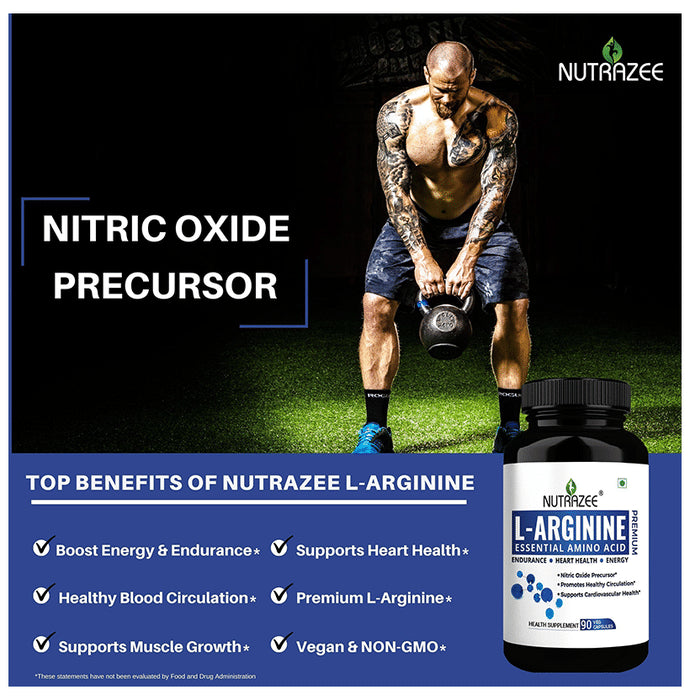 Nutrazee Premium L-Arginine Essential Amino Acid Veg Capsule