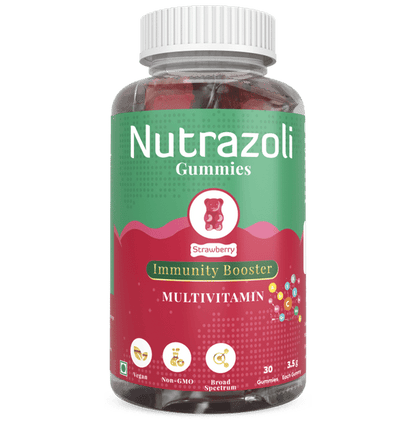 Nutrazoli Immunity Booster Multivitamin Gummies Strawberry - Classic Derma