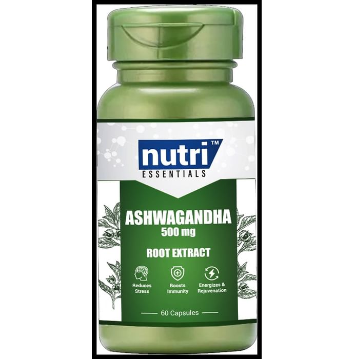 Nutri Essential Ashwagandha 500mg Capsule - Classic Derma