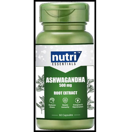Nutri Essential Ashwagandha 500mg Capsule - Classic Derma
