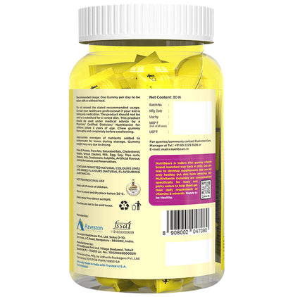 NutriBears Combo Pack of Multivitamin Growth & Immunity Support Gummies & Calcium+Vit D Complete Bone Support Gummies (30 Each)