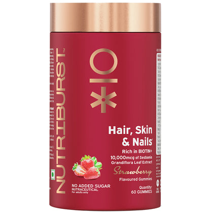 Nutriburst Hair, Skin & Nails Gummies Strawberry - Classic Derma