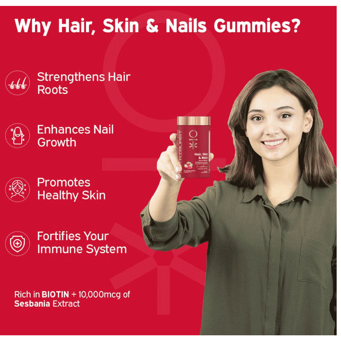 Nutriburst Hair, Skin & Nails Gummies Strawberry