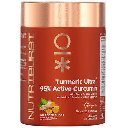 Nutriburst Turmeric Ultra + 95% Active Curcumin Gummies Ginger - Classic Derma