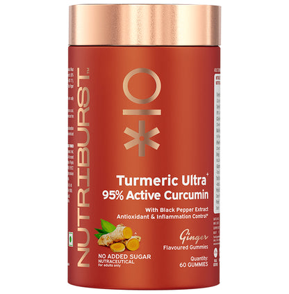 Nutriburst Turmeric Ultra + 95% Active Curcumin Gummies Ginger - Classic Derma