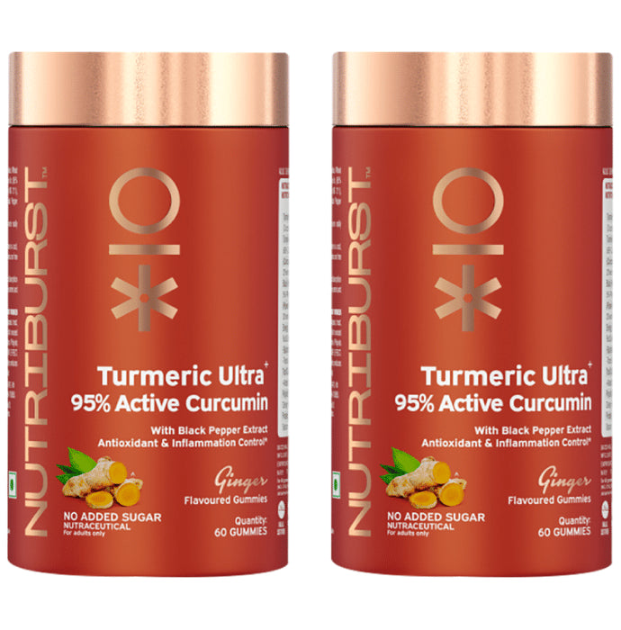 Nutriburst Turmeric Ultra + 95% Active Curcumin Gummies Ginger - Classic Derma