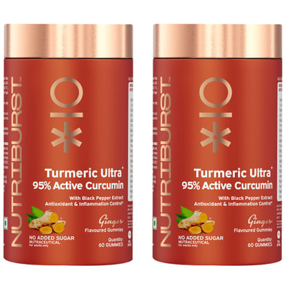 Nutriburst Turmeric Ultra + 95% Active Curcumin Gummies Ginger - Classic Derma