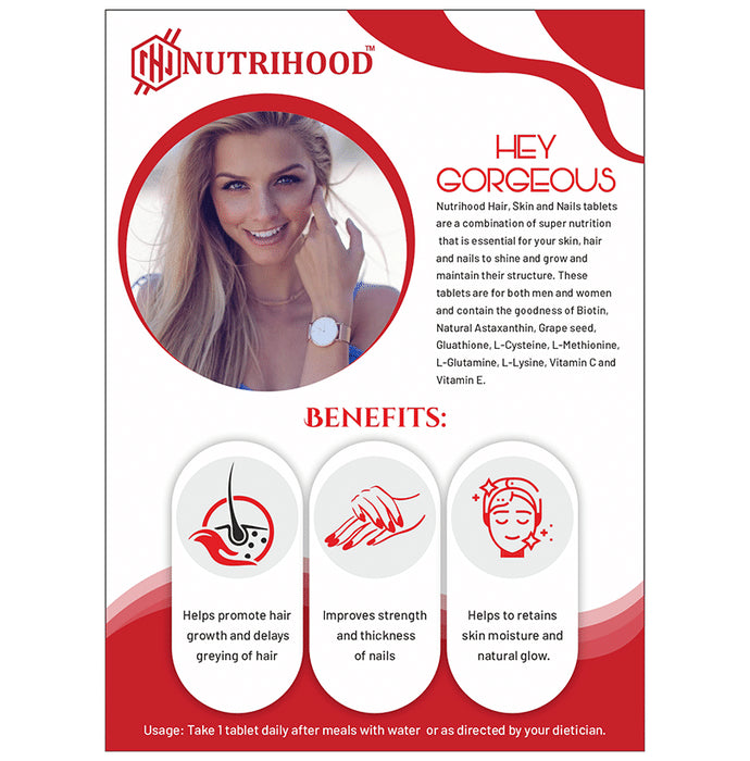 Nutrihood Hey Gorgeous Hair, Skin & Nails Tablet