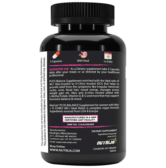 Nutrija PCOS Balance Myo + D Chiro Inositol Capsule
