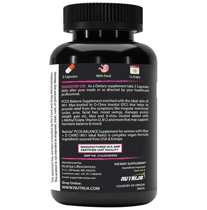 Nutrija PCOS Balance Myo + D Chiro Inositol Capsule