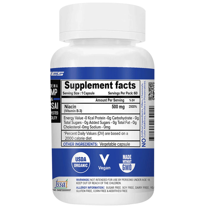 Nutrija Vitamin B3 Niacin 500mg Capsule