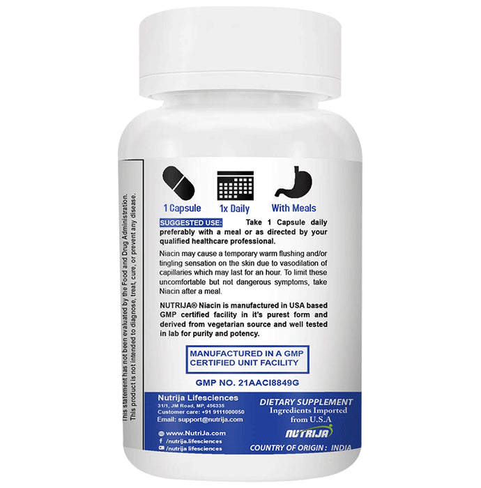 Nutrija Vitamin B3 Niacin 500mg Capsule