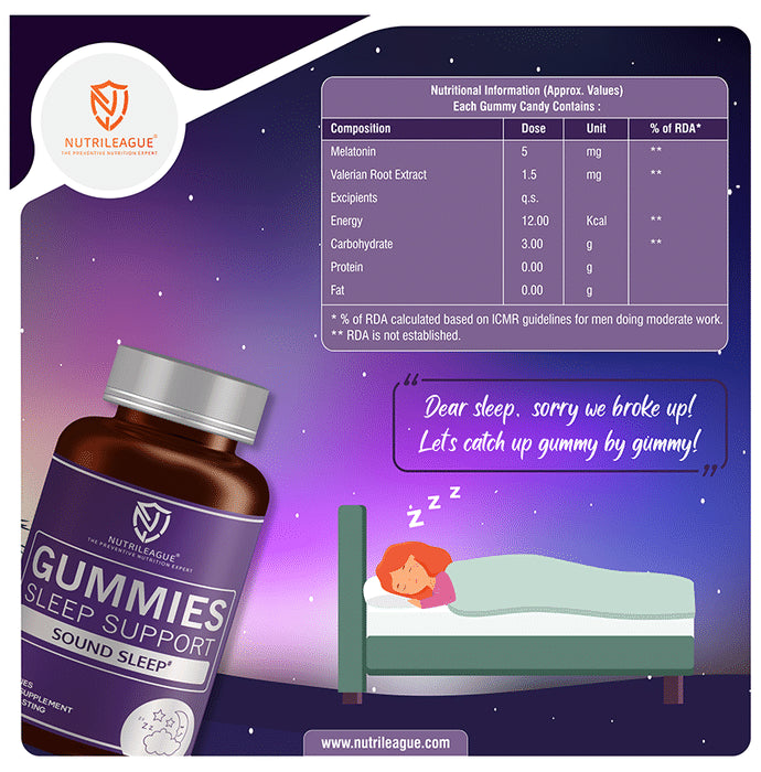 Nutrileague Sleep Support Gummies (30 Each)