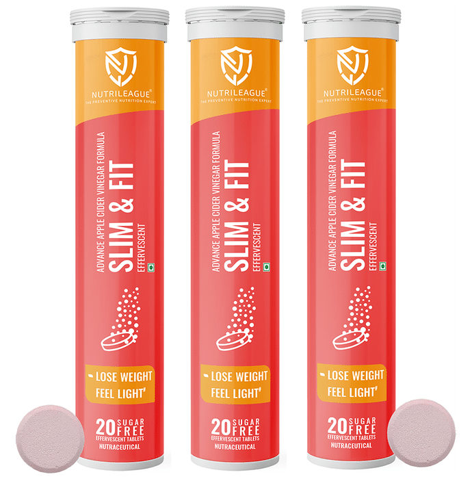 Nutrileague Slim & Fit Apple Cider Vinegar Effervescent Tablet - Classic Derma