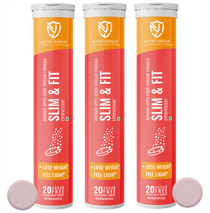 Nutrileague Slim & Fit Apple Cider Vinegar Effervescent Tablet - Classic Derma