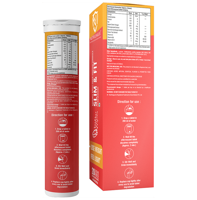 Nutrileague Slim & Fit Apple Cider Vinegar Effervescent Tablet