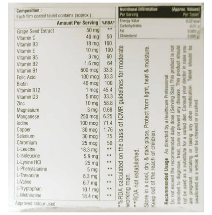 Nutriment-A Multivitamin Tablet (10 Each)