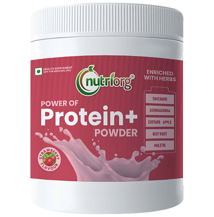 Nutriorg Power of Protein+ Powder Strawberry - Classic Derma