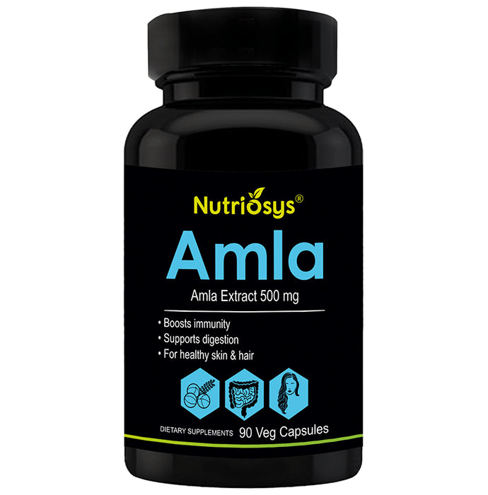 Nutriosys Amla 500mg Veg Capsule - Classic Derma