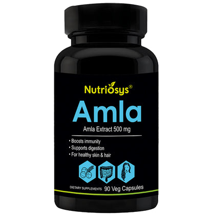 Nutriosys Amla 500mg Veg Capsule - Classic Derma