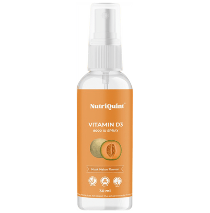NutriQuint Vitamin D3 8000 IU Spray| Flavour Muskmelon - Classic Derma