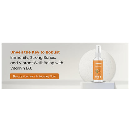 NutriQuint Vitamin D3 8000 IU Spray| Flavour Muskmelon