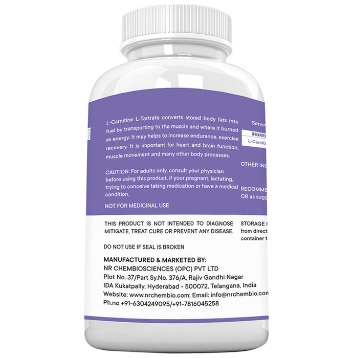 NutriRione L Carnitine Tartrate Veg Capsules