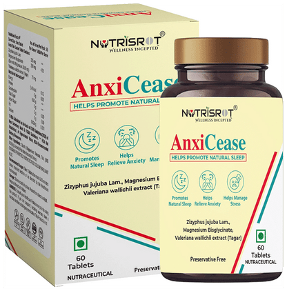 Nutrisrot AnxiCease Helps Promote Natural Sleep - Classic Derma