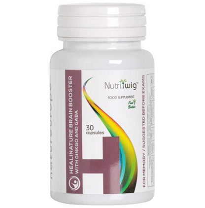 Nutritwig Healinature Brain Booster with Ginkgo & Gaba Capsule - Classic Derma