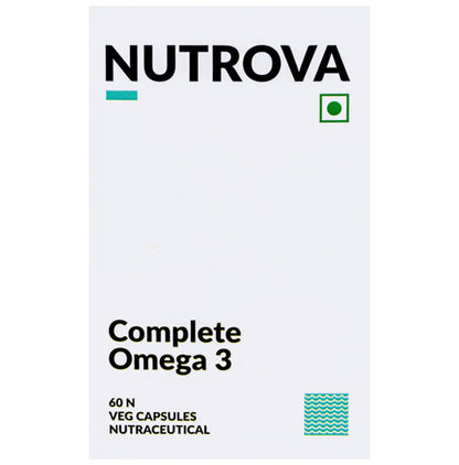 Nutrova Complete Omega 3 | With DHA from Marine Algae for Joints Health | Capsule - Classic Derma