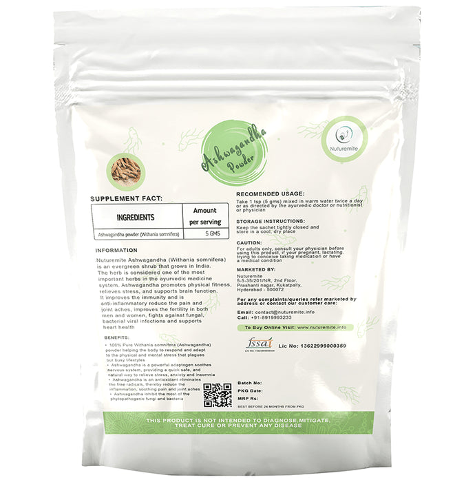Nuturemite Ashwagandha Powder