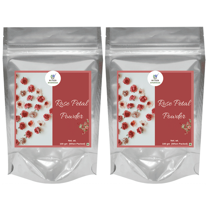 Nxtgen Ayurveda Rose Petals Powder (100gm Each) - Classic Derma