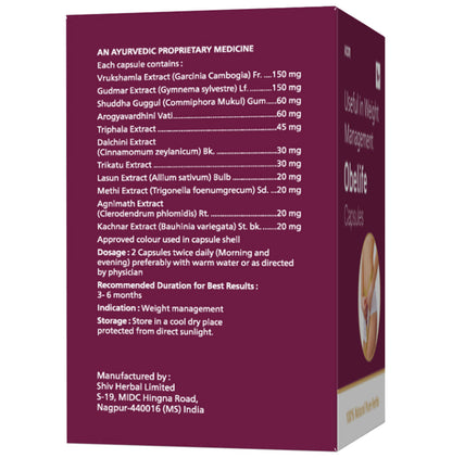 Obelife Capsule Useful in Weight Management (60 Each)