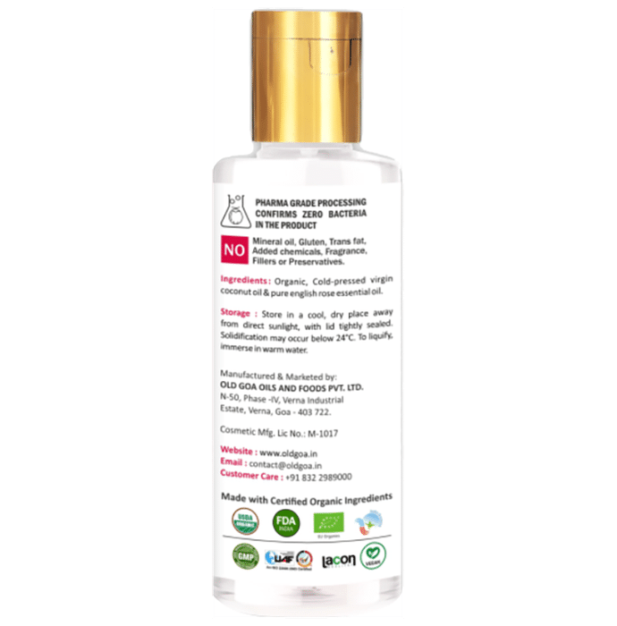 Old Goa After Bath Virgin Coconut Body Oil English Rose
