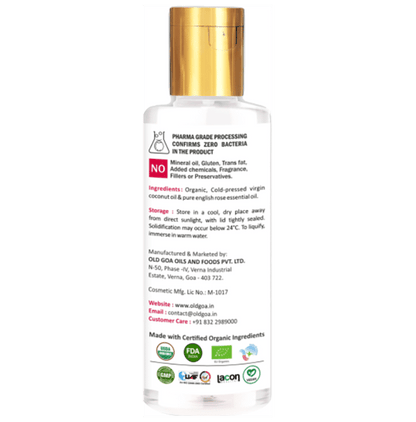 Old Goa After Bath Virgin Coconut Body Oil English Rose