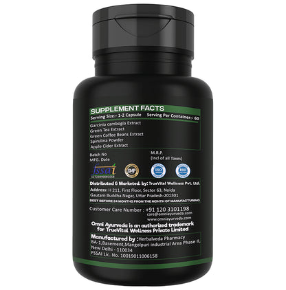Omni Ayurveda Triphala & Keto Burner Capsule (60 Each)