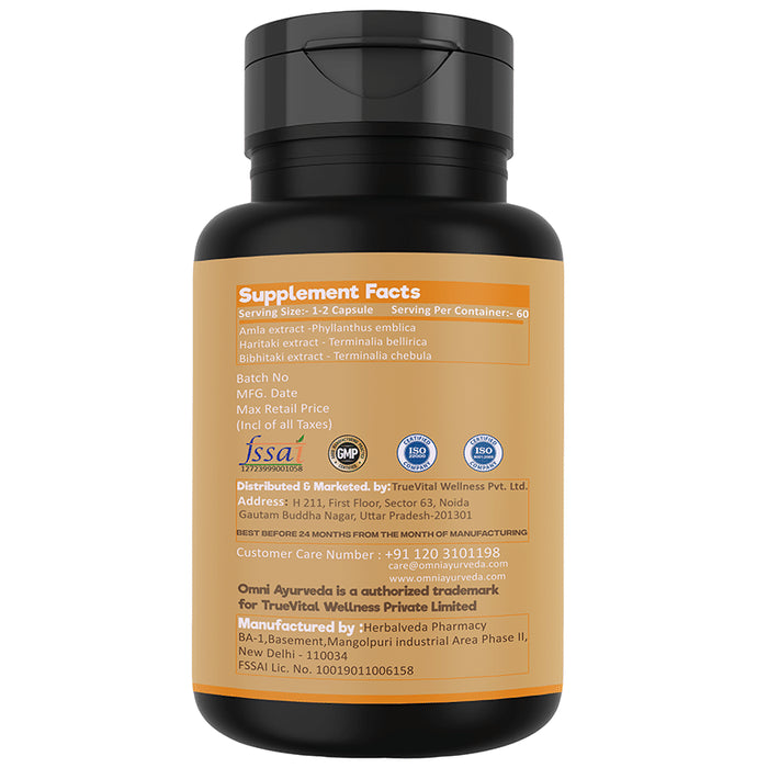 Omni Ayurveda Triphala & Keto Burner Capsule (60 Each)