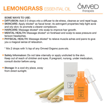 Omved Lemongrass Pure Essential Oil