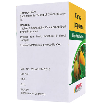Bakson's Homeopathy Carica Papaya 1X