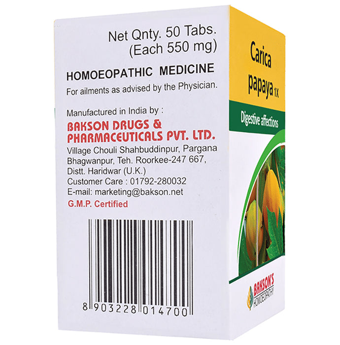 Bakson's Homeopathy Carica Papaya 1X