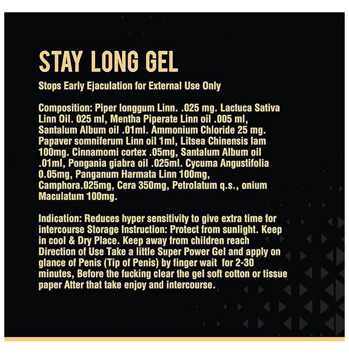 Ontario Herbals Stay Long Gel