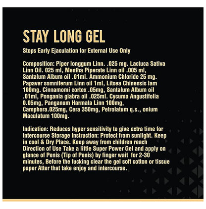 Ontario Herbals Stay Long Gel