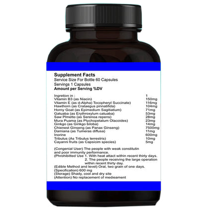 Opitron Plus Ayurveda Male Enhancement Veg Capsule