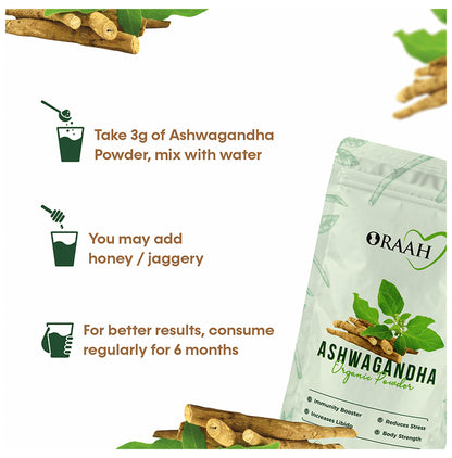 Oraah Ashwagandha Organic Powder
