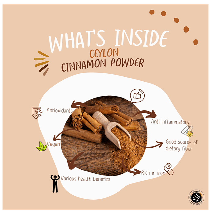 Organic Ayurvedistan Ceylon Cinnamon Powder
