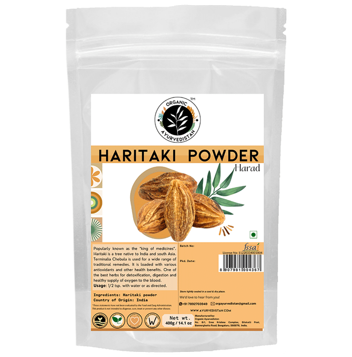 Organic Ayurvedistan Haritaki Powder - Classic Derma