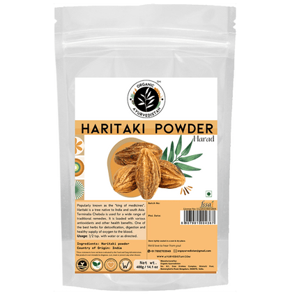 Organic Ayurvedistan Haritaki Powder - Classic Derma