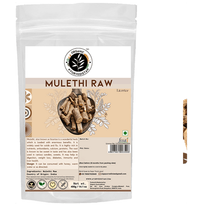 Organic Ayurvedistan Mulethi Raw - Classic Derma