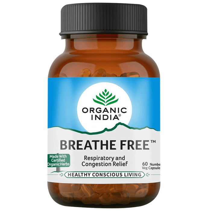 Organic India Breathe Free Veg Capsule - Classic Derma
